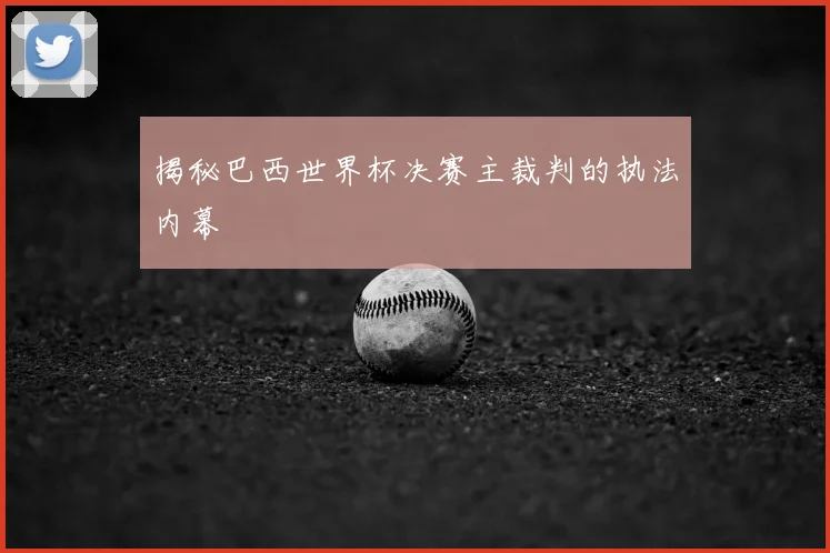 揭秘巴西世界杯决赛主裁判的执法内幕